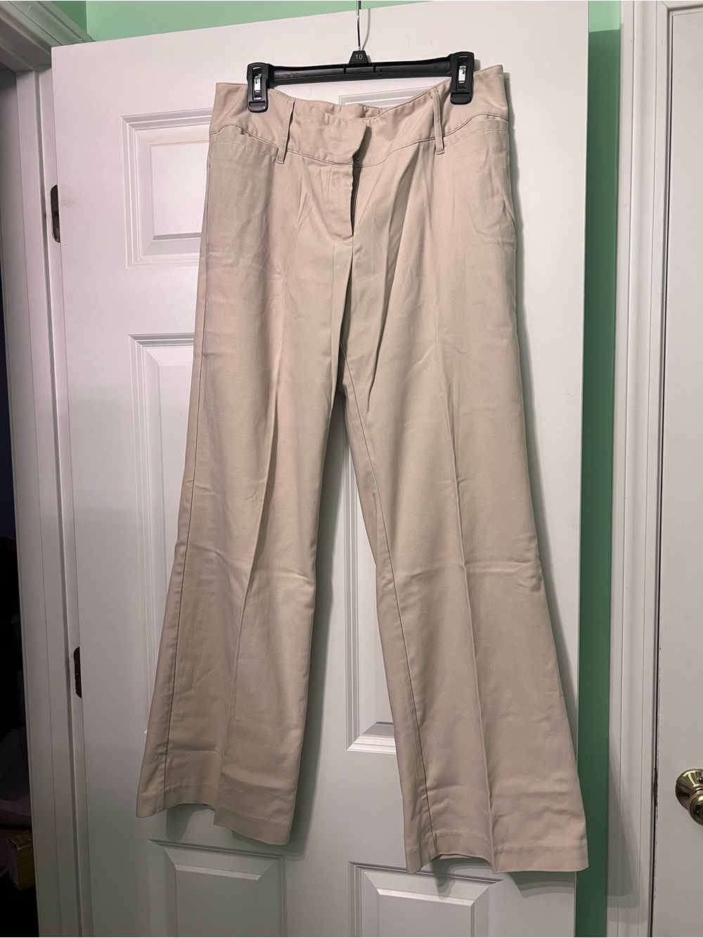 Express Beige Wide-Leg Pants